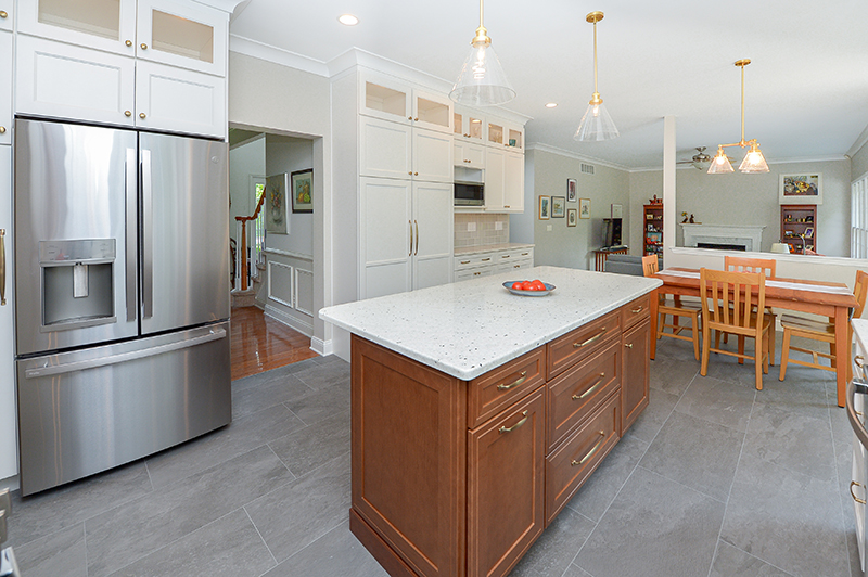 modern open concept kitchen mickleton nj island