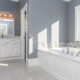 modern bathroom layout refined modern bathroom features ayars complete home improvements