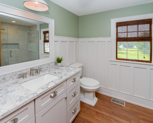 custom bathroom trim work refined modern bathroom features ayars complete home improvements